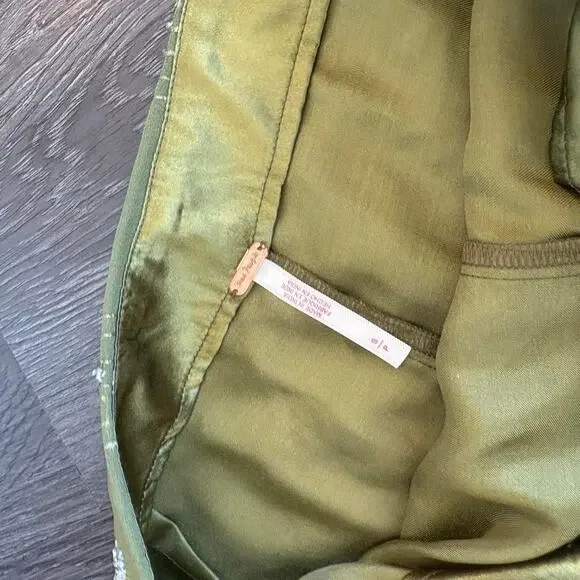 FREE PEOPLE $168 nwt beaded skort mini Ombre green - Picture 5 of 8